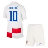 Officiële Voetbalshirt + Korte Broek Kroatië Modrić 10 Thuis EK 2024 - Kids